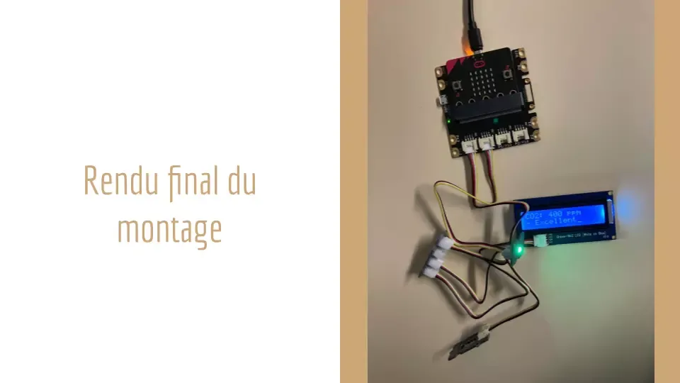 Montage final avec écran LCD